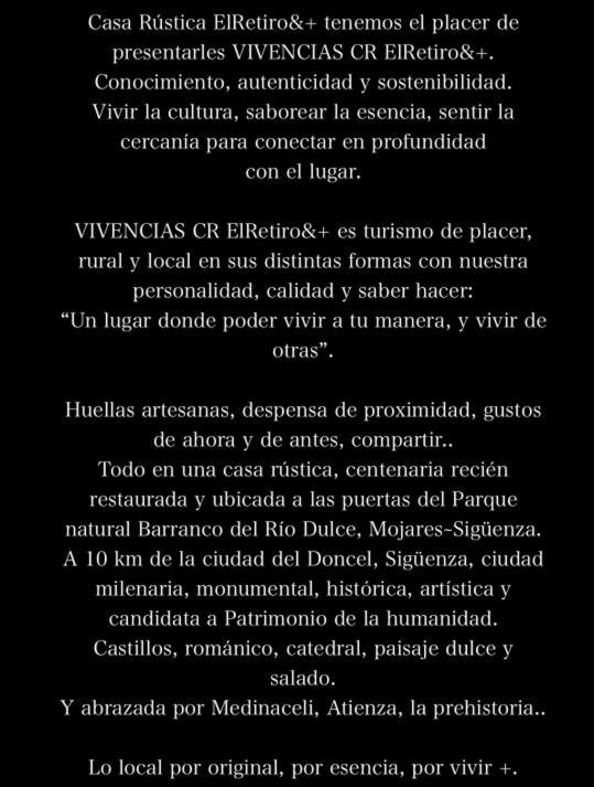 El Retiro & Gastro Vivencias Villa Siguenza Luaran gambar